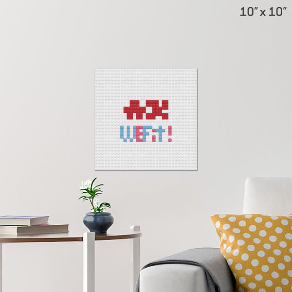 We Fit Together Brick Poster