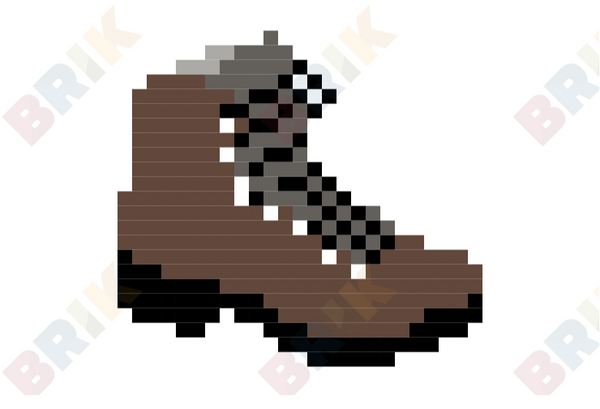 Wear Brown Shoes Day Pixel Art