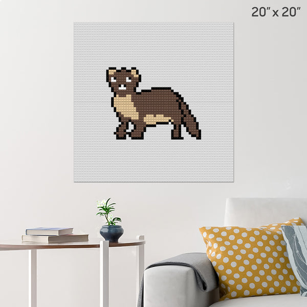 Weasel Brick Poster