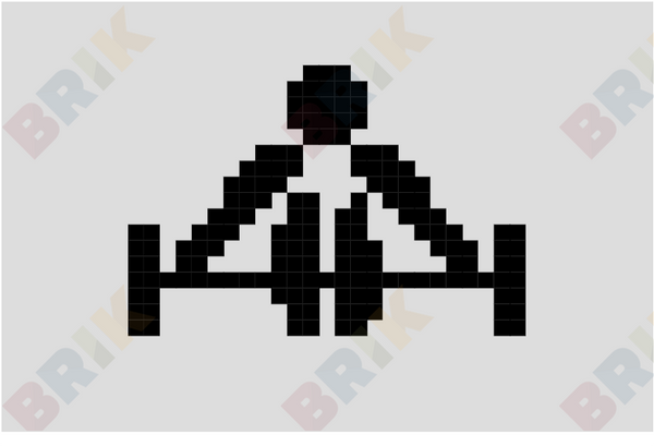 Weightlifting Pixel Art