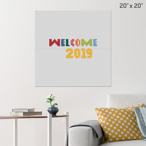 Welcome 2019 Brick Poster