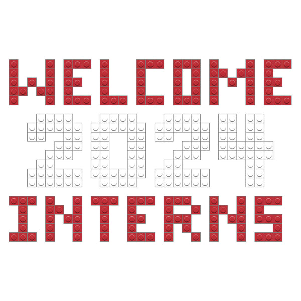 welcome 2024 interns black white 2024