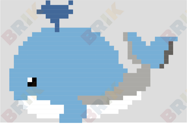Whale Pixel Art