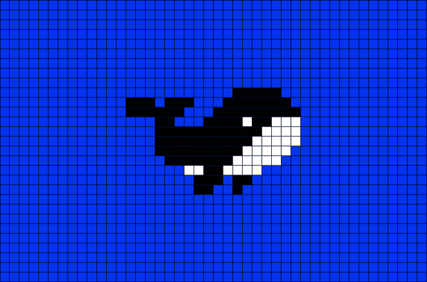 Whale Pixel Art