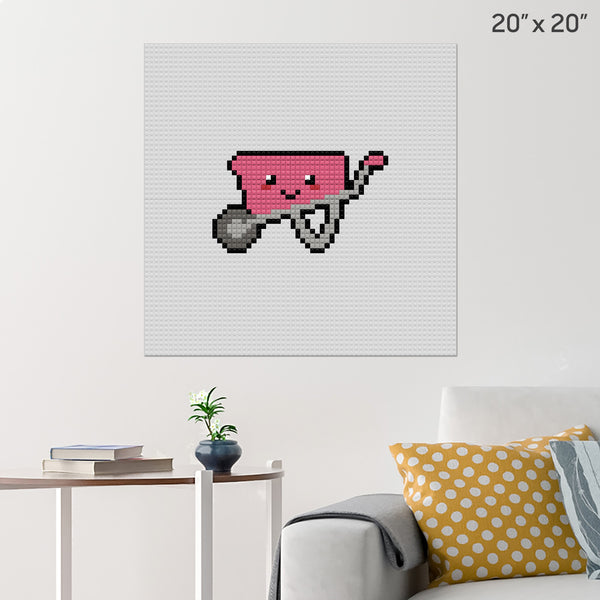 Wheelbarrow Brick Poster