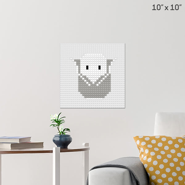 White Lantern corps Brick Poster