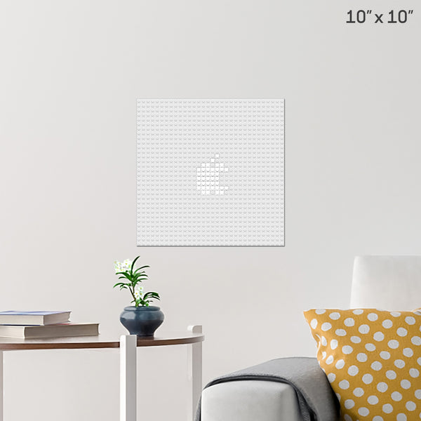 White  Apple Brick Poster