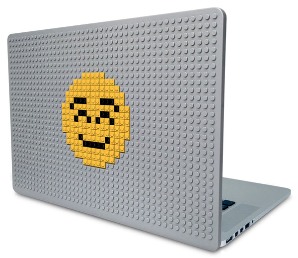 White Smiling Face  Emoji Laptop Case