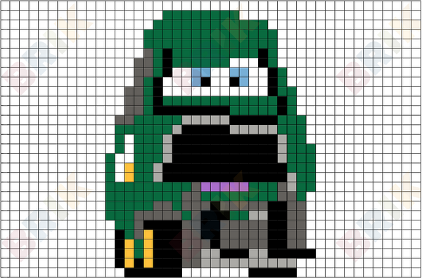 Wide Chick Pitty Pixel Art