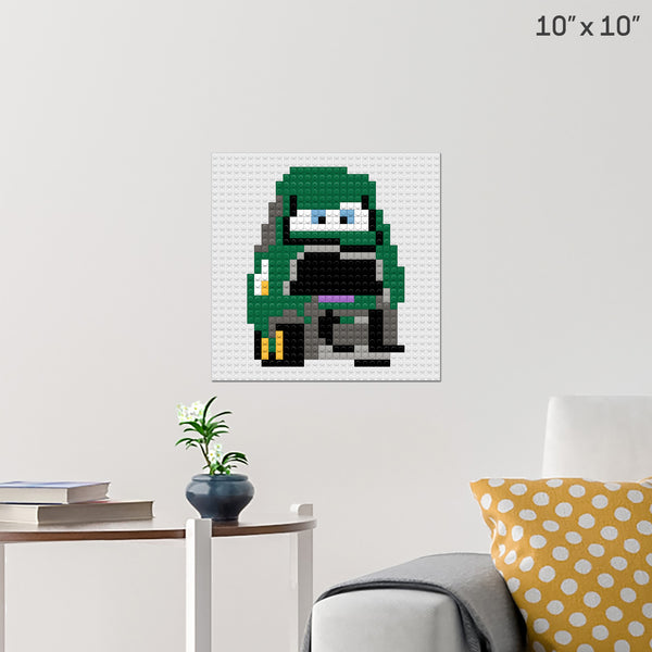 Wide Chick Pitty Brick Poster