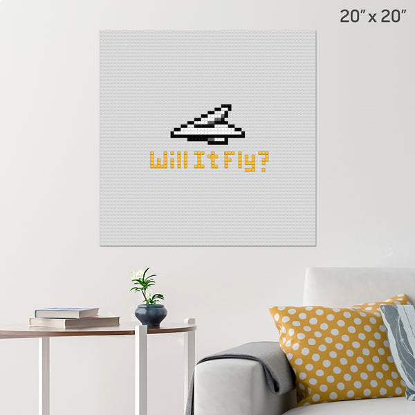 Will It Fly Brick Poster