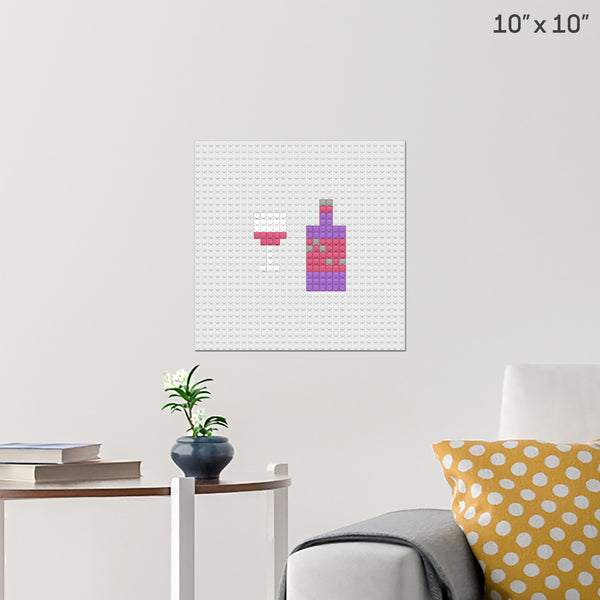 Wine Brick Poster