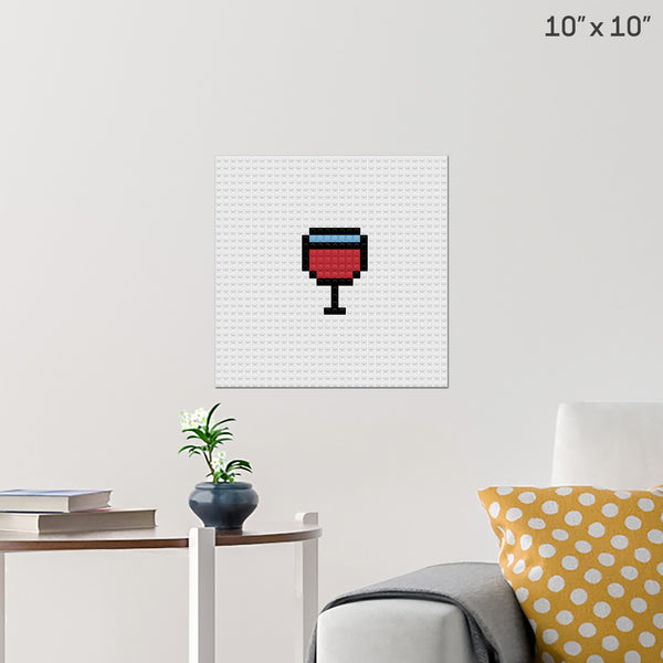 Wine Brick Poster