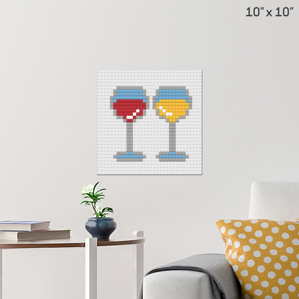 Wine Brick Poster