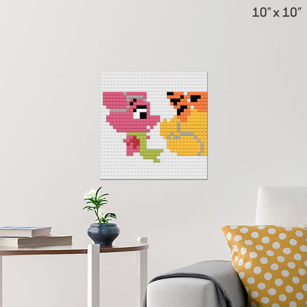 Winnie the Pooh 3 Brick Poster