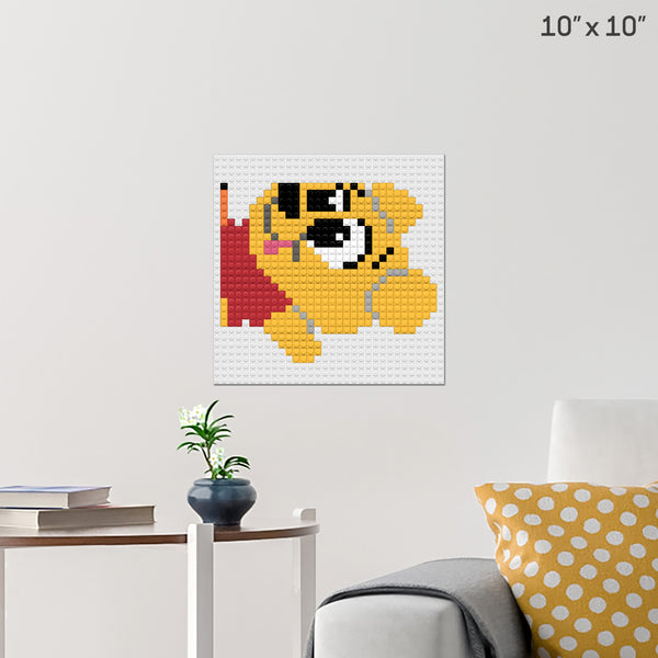 Winnie the Pooh 4 Brick Poster