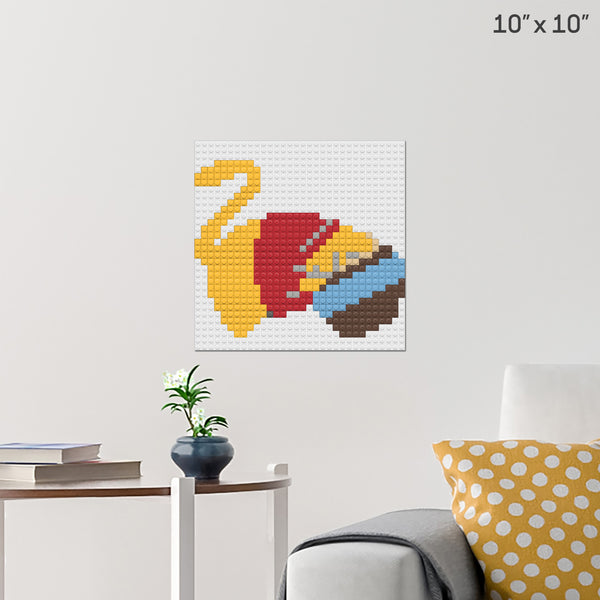 Winnie the Pooh Day Brick Poster
