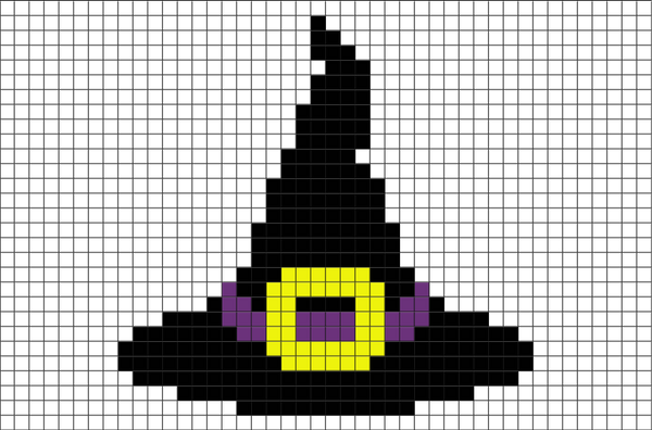 Witch Hat Pixel Art