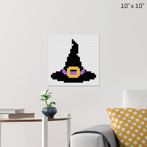 Witch Hat Brick Poster