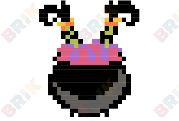 Witch's Cauldron Pixel Art