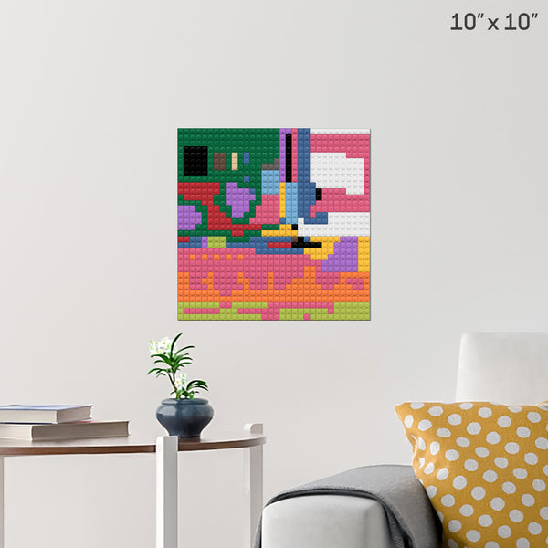 wolf love Brick Poster