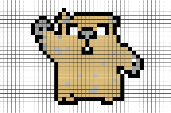Wombat Pixel Art