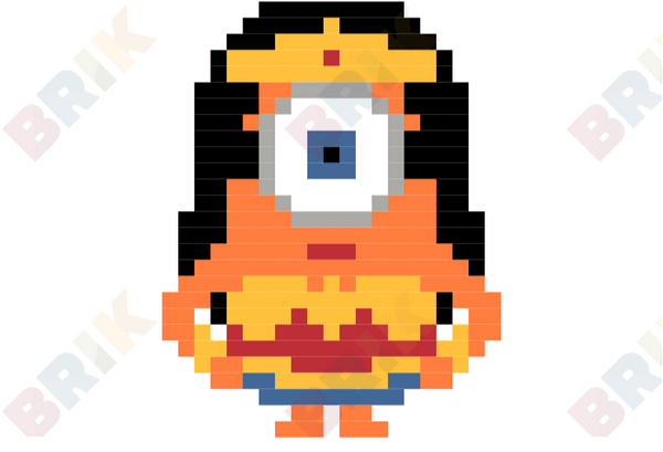 Wonder Minion Pixel Art