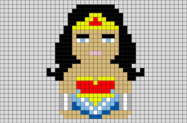 Wonder Woman Pixel Art