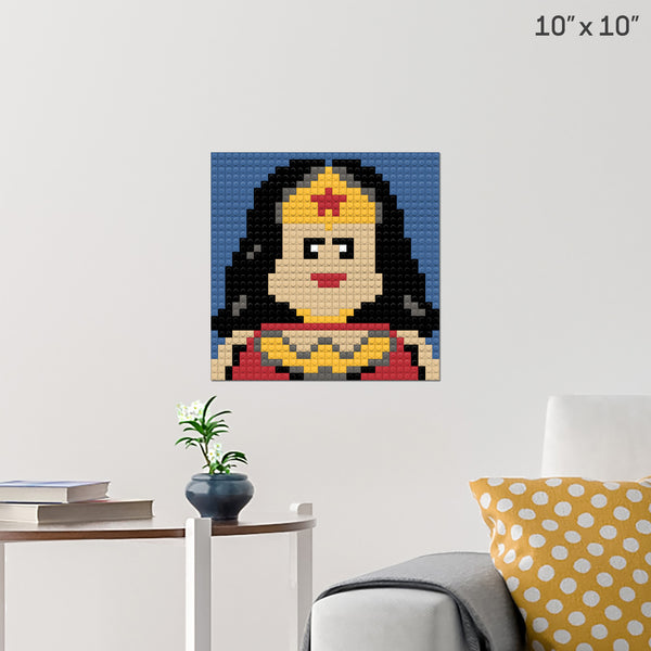 Wonder Woman Brick Poster