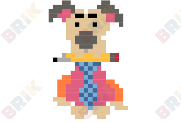 Work Like a Dog Day Pixel Art