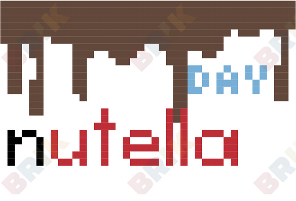 World Nutella Day Pixel Art