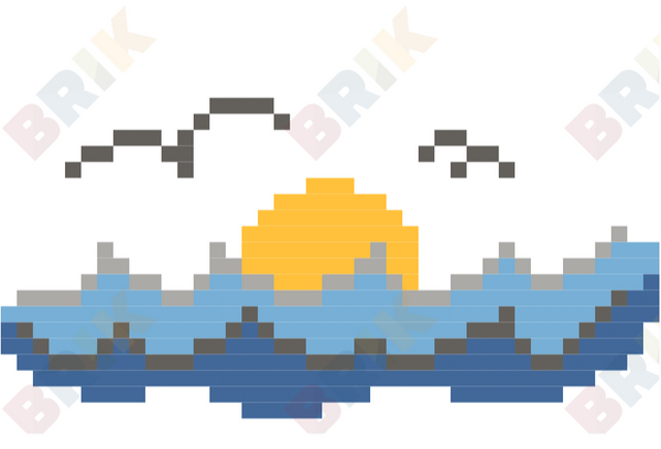 World Oceans Day Pixel Art