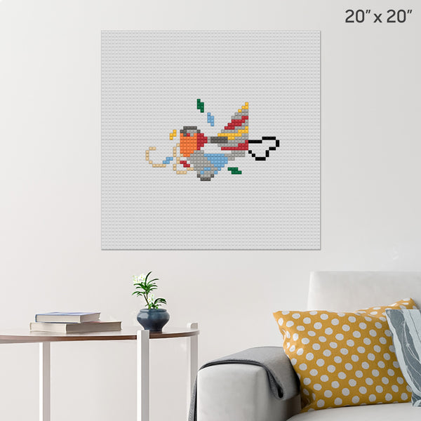 World Party Day Brick Poster