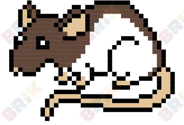 World Rat Day Pixel Art