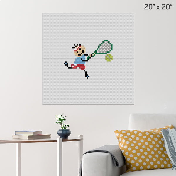 World Tennis Day Brick Poster