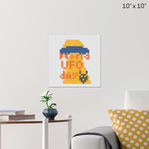 World UFO Day Brick Poster