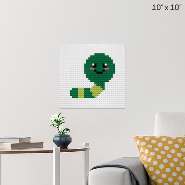 Worm Brick Poster