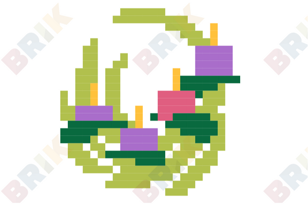 Wreath Pixel Art