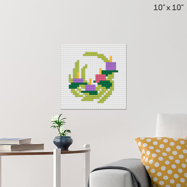 Wreath Brick Poster
