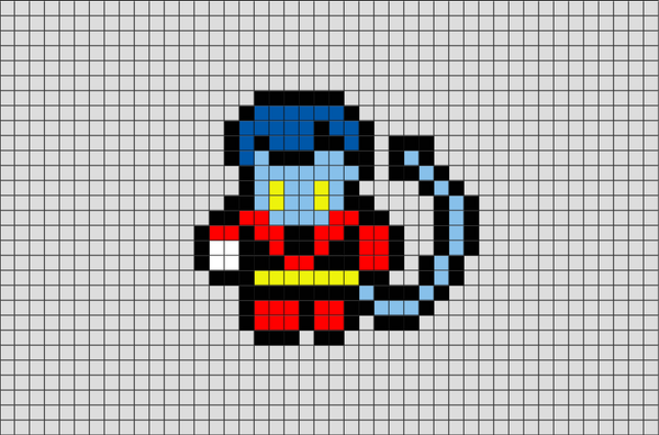 X-Men Beast Pixel Art