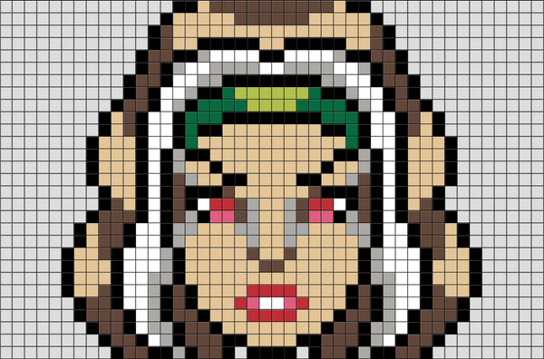 X-Men Rogue Pixel Art