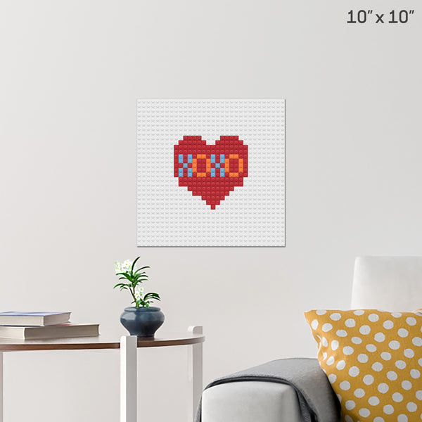 XOXO Brick Poster
