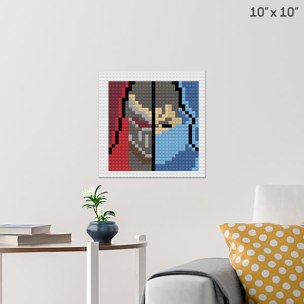 Yasuo and Zed Brick Poster