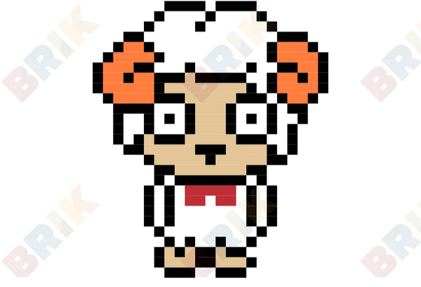 Year of the Goat Pixel Art