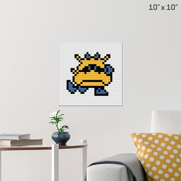 Yellow Germ Brick Poster