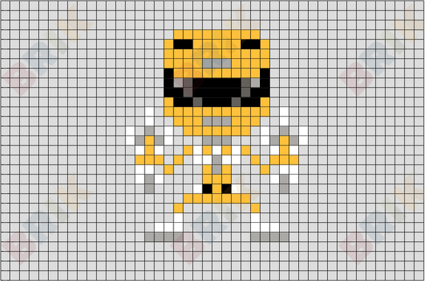 Yellow Ranger Pixel Art