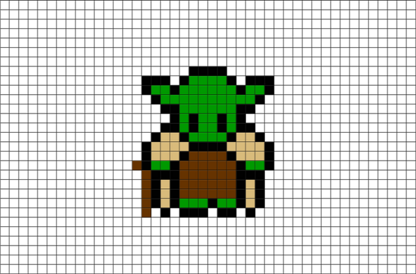 Yoda Pixel Art