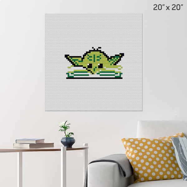 Yoda Brick Poster