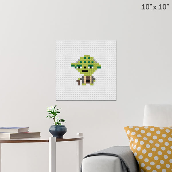 Yoda Brick Poster