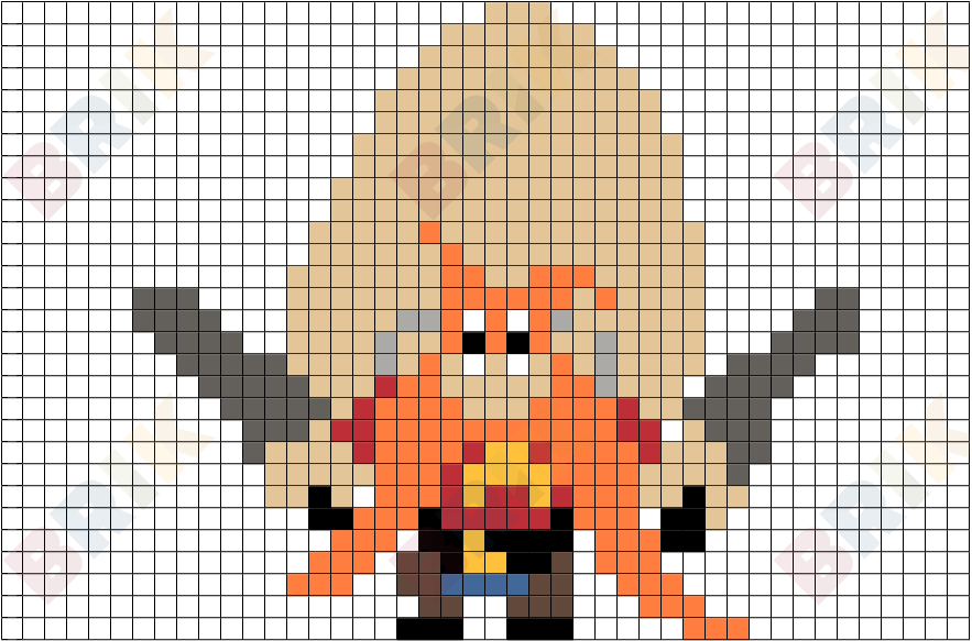 Yosemite Sam Pixel Art